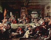 William Hogarth An Election Entertainment featuring oil painting artist